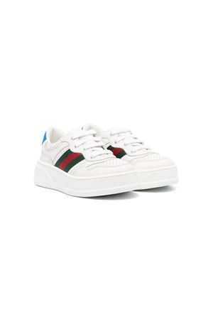 White Leather Sneakers GUCCI KIDS | 702916UPG109060